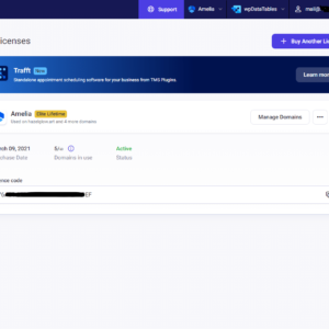 WP-Amelia-Dashboard.png WP Amelia Elite Appointmet Booking Plugin with Lifetime License WordPress Install